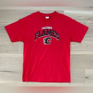 Vintage Bulletin Calgary Flames NHL Hockey T-Shirt